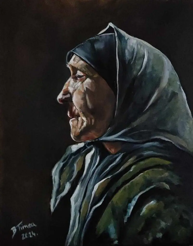 Old Women, Forsyth tanulmány – Bezeczki Tímea olajfestménye
