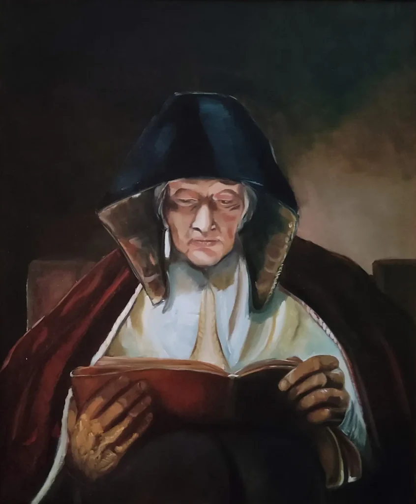 Old Women, Rembrandt tanulmány – Bezeczki Tímea olajfestménye