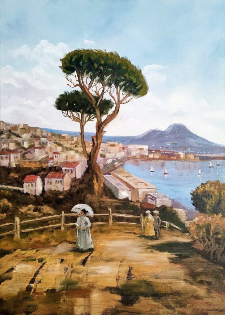 Amalfi – Bezeczki Tímea olajfestménye