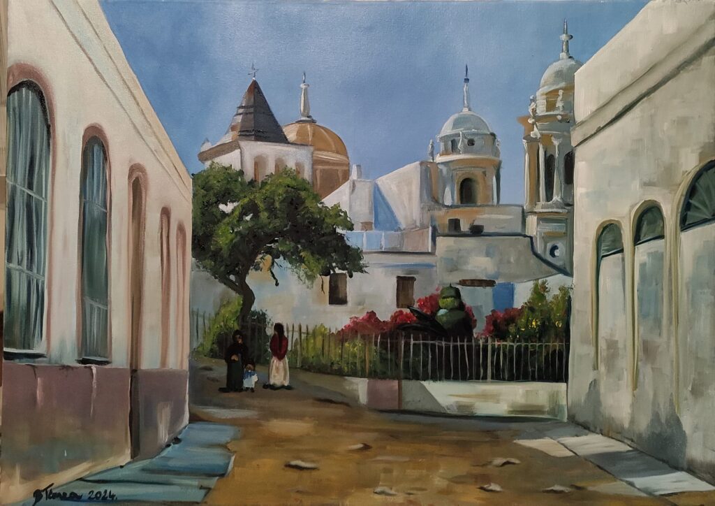Monsted: Cadiz (tanulmány) – Bezeczki Tímea olajfestménye